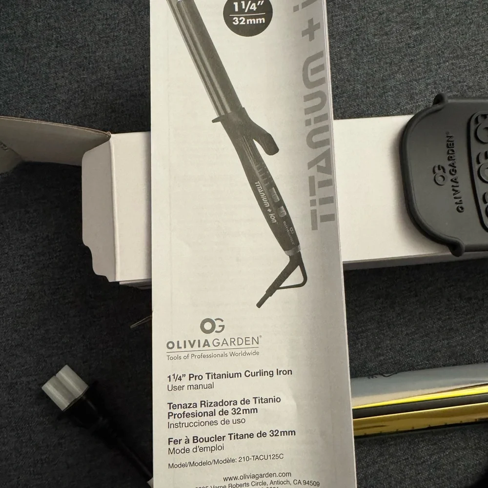 Olivia Garden Curling Iron with Gold Barrel - Picture 2 of 5